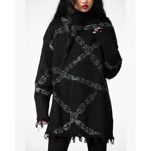 Killstar Chained Knit Sweater